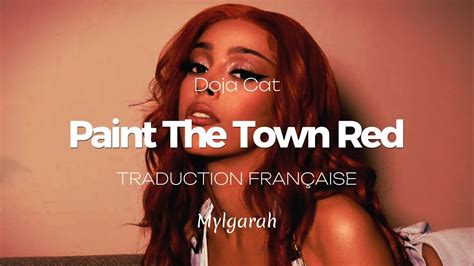 doja cat paint the town red traduction francais|paint the town red song.